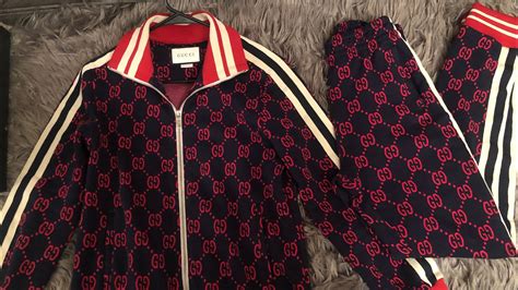 does gucci make track suot|Gucci tracksuit false.